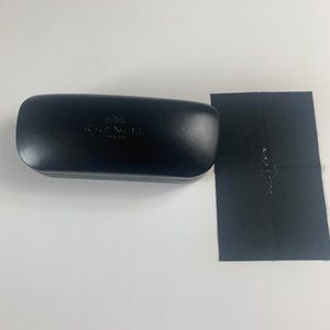 Coach Black Hard Clamshell Glasses Case